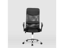 Silla de oficina con asiento en símil piel color Negro Modelo Dafne FURNITURE STYLE