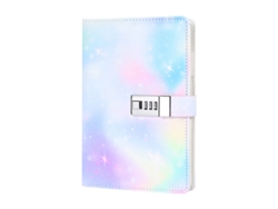 Cuaderno diario Eifson A5 Starry Sky de piel sintética con contraseña