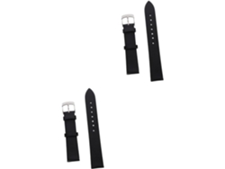 Juego 2 Correas Reloj Cuero Reemplazables Decorativas Modernas Robustas Resistentes Desgaste Cómodas Diario