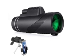 Telescopio monocular 80x100 para observación de aves, caza y senderismo Black Ushion