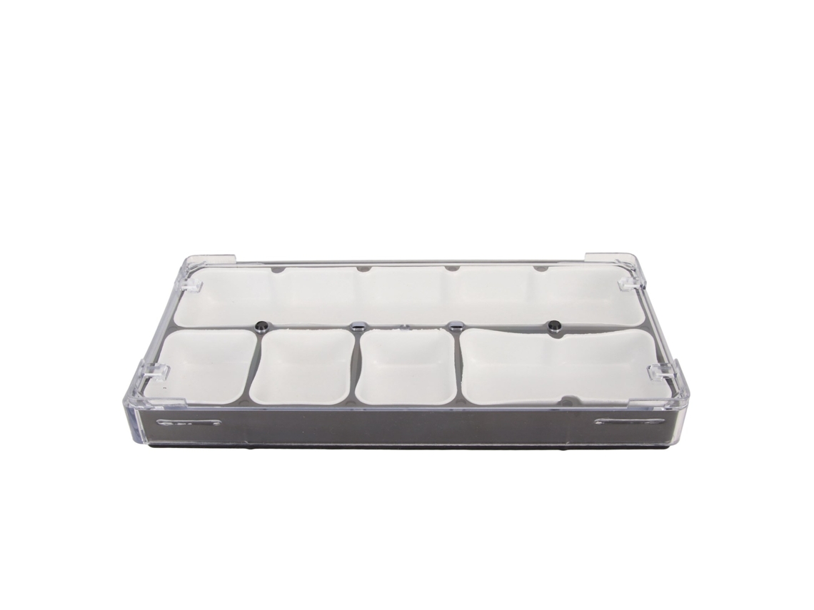 Caja De Almacenamiento De Piezas De Reloj Con 5 Compartimentos, Color Negro
