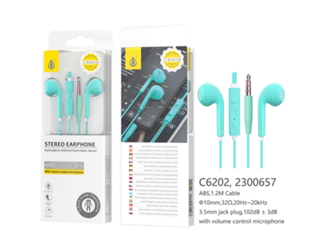 Auriculares Con Cable ONEPLUS C6202 (Azul)