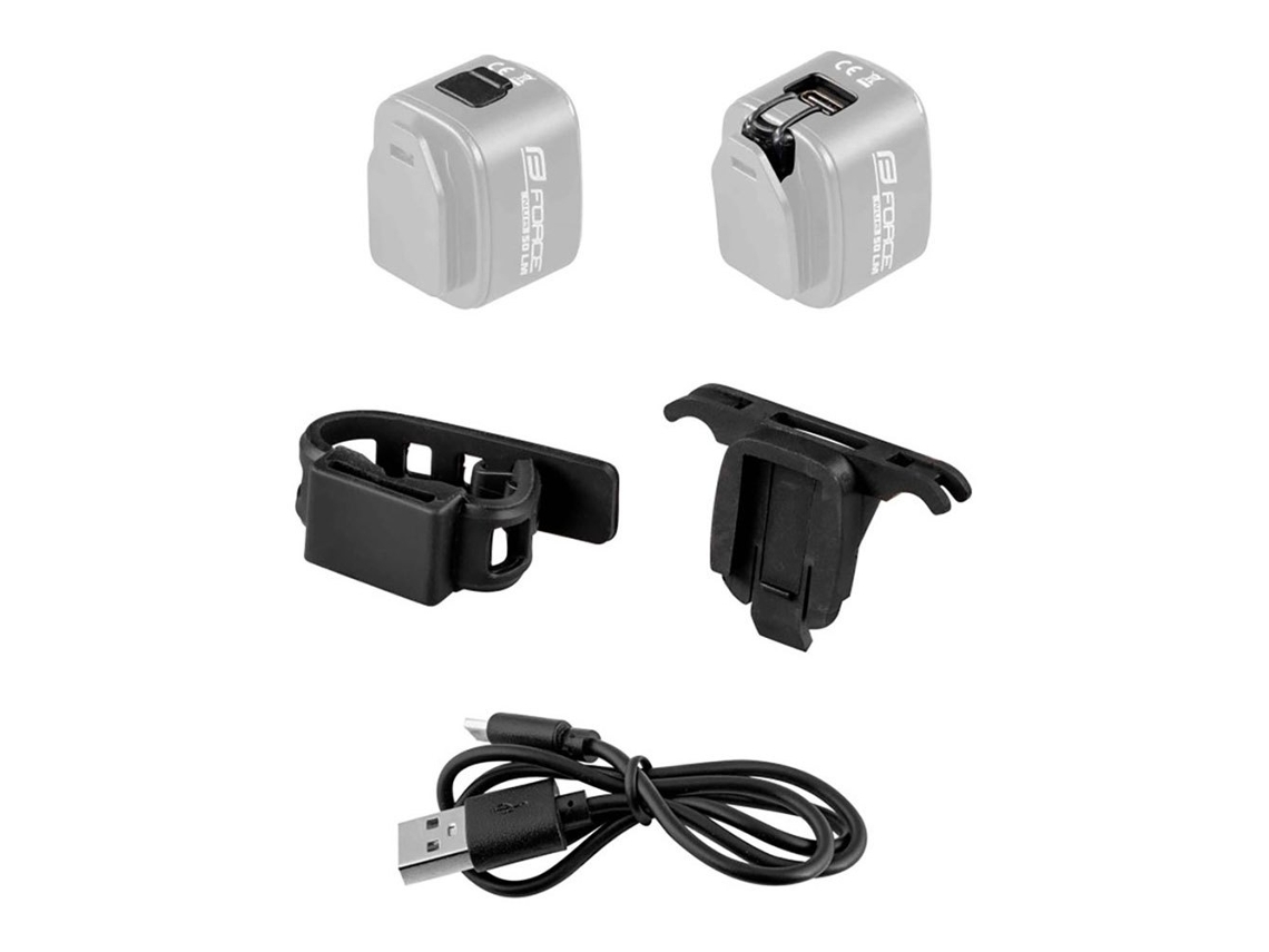 Luz Traseira Nub Usb 24 Led Prateado 50 Lumensforce