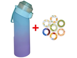Botella Air Water Up de 650 ml con 7 sabores Camping Sport Azul degradado Chaberlu