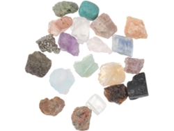 1 Caja para Recolectar Especie de Rocas y Minerales Pulidos para Niños y Niñas - Kit de Educación Científica CHABERLU