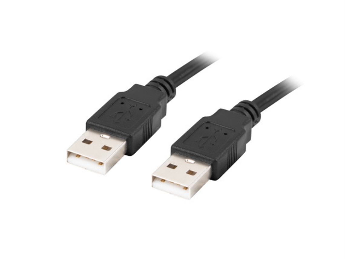 Cable Usb 2.0 LANBERG Macho/Macho 1M Negro
