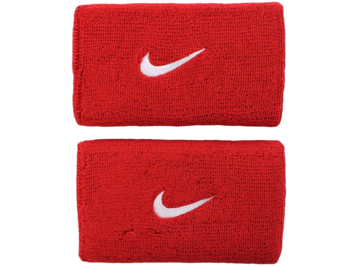 Muñequeras Elásticas Unisexo NIKE Largo Nnn05-601 Rojo (Talla Única)