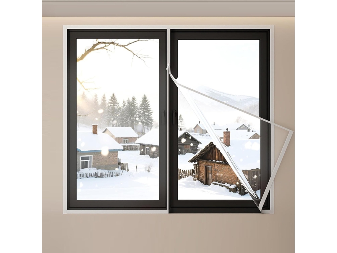 Kits De Aislamiento Reutilizables Para Ventanas, Lámina Aislante Ventanas Contra El Frío Y Calor, Térmica F...