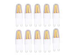 Rebe-10 Piezas Bombilla Led G9 200lm Luz Blanca Cálida Para Lámpara De Techo Focos Pared 220v