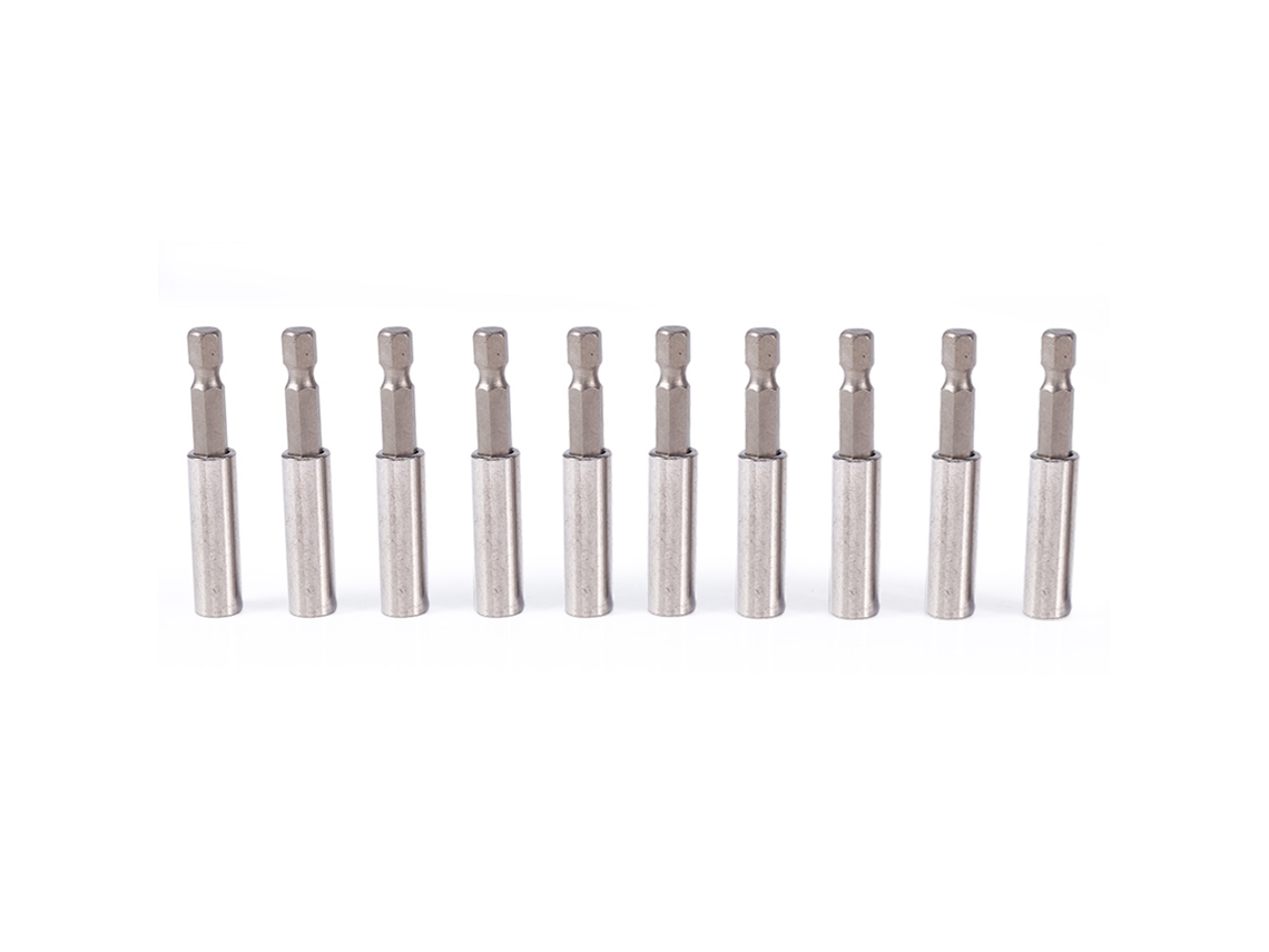 10 Piezas Extensión De Destornillador Portabrocas De Taladro 1/4" Hexagonal Herramientas De Potencia Cambio Rápido