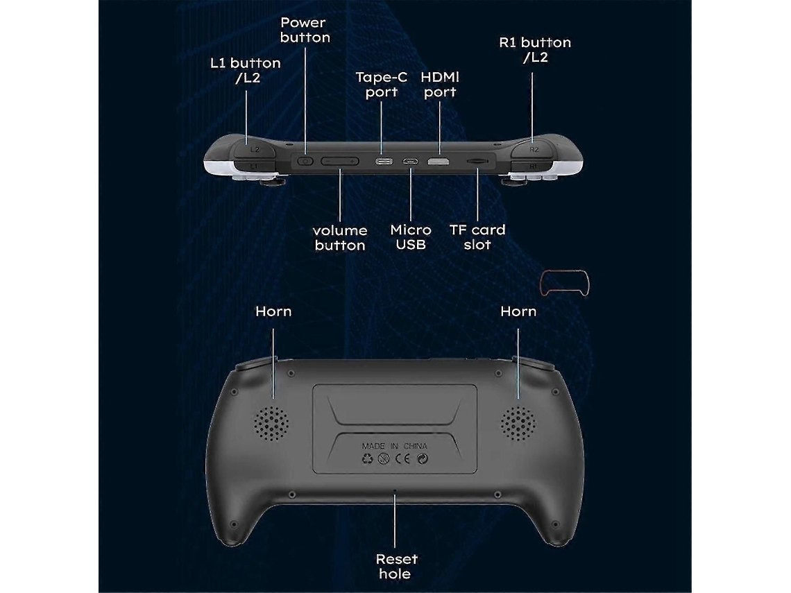 Consola de juegos GOKOCO Project X de 4,3 pulgadas y 8 GB, portátil, compatible con emuladores de PS1 y MAME GB.