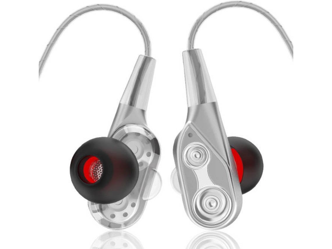 Auriculares con Cable GETEK M2 (In Ear - Micrófono - Noise Cancelling - Blanco)