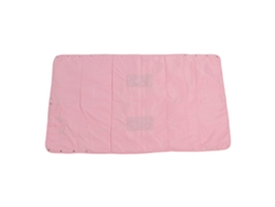 Manta eléctrica calefactable, 3 niveles, lavable, rosa.