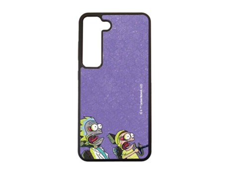 Funda Móvil Oficial Rick Morty Warner Bros para Samsung Galaxy S23 PHONECASES3D Piel Sintética Negro