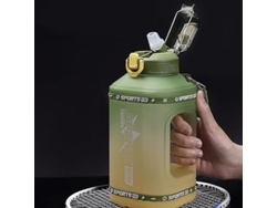 Botella De Agua Deportiva De 1,5 L Con Pajita De Silicona Para Viaje, Ideal Para Ejercicios Rosewell