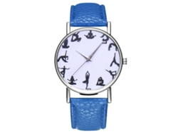 Reloj De Pulsera Quartz Analógico De Cuero Unisex Zhoulianfa Zafiro