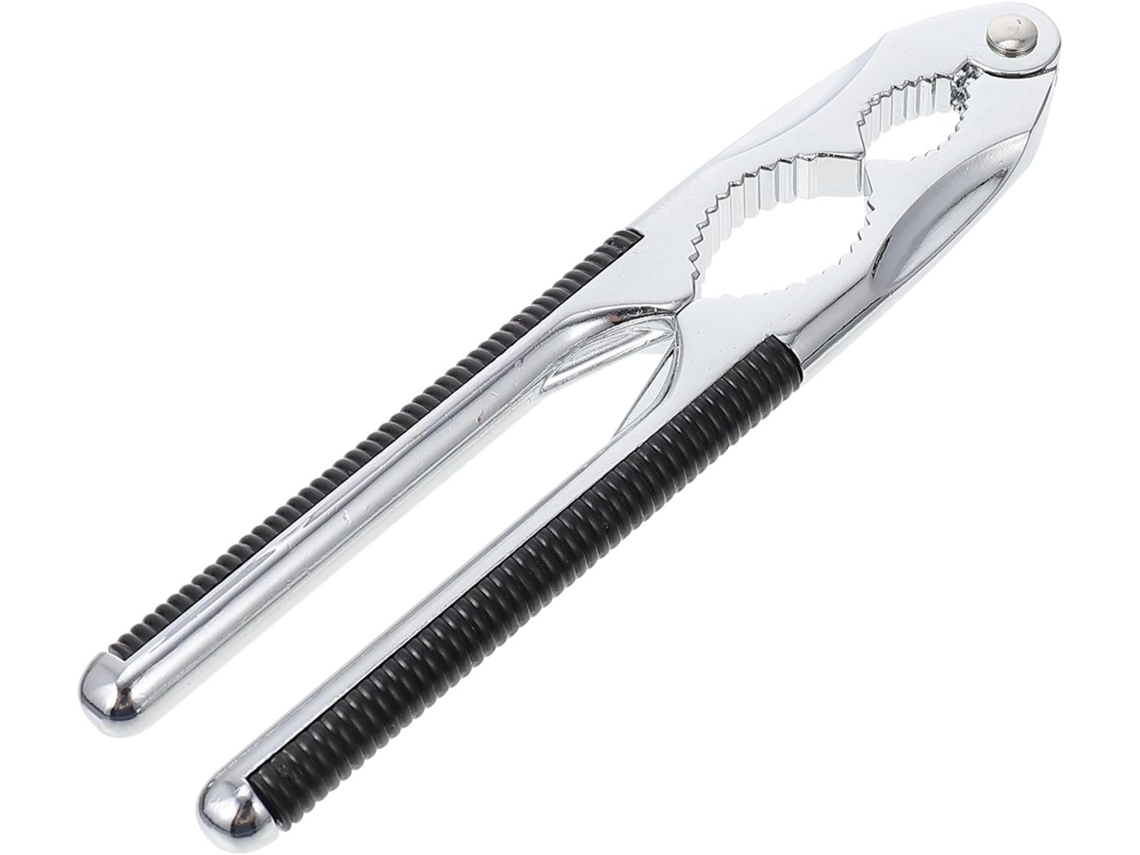 Cascanueces Multifuncional Plateado – Abrecascas Y Cascanueces Portátil De Metal Macizo – Herramienta