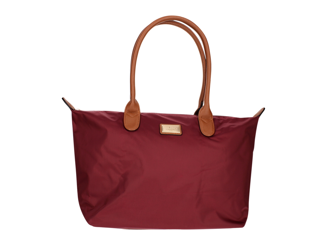 GALLANTRY Bolso tote grande de poliéster Rojo burdeos