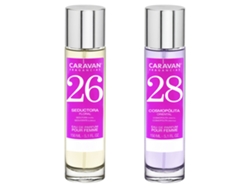 Set de 2 perfumes CARAVAN para mujer Nº28 y Nº 26