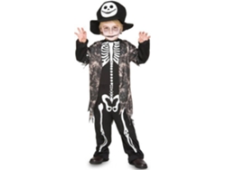 Disfraz de Niño DISFRAZZES Esqueleto Con Chaleco (Talla: 7 a 9 años)