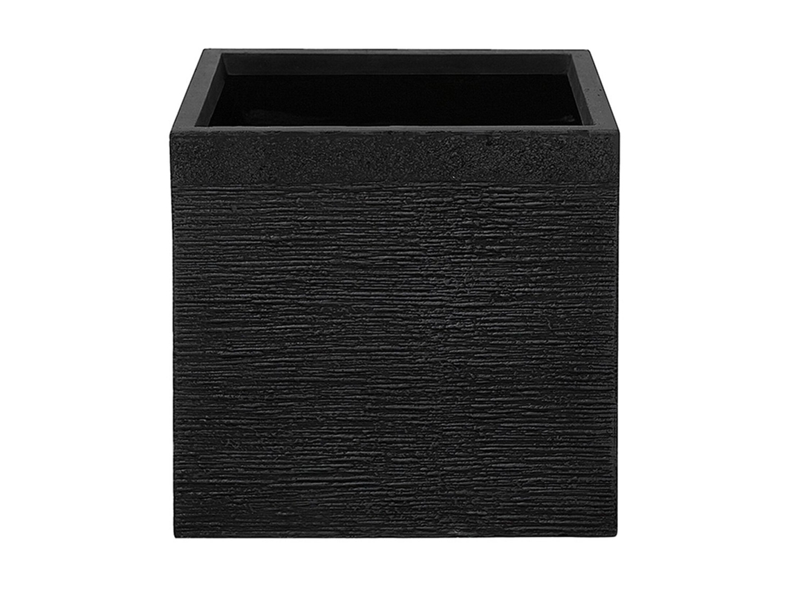 Maceta BELIANI Paros de Mezcla de arcilla y fibras Negro 40x40x38
