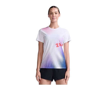 Camiseta de Mujer para Running 2XU Speed Blanco (M)