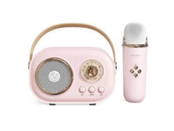 Mini máquina de karaoke Máquina de karaoke para niños y adultos Karaoke con micrófono Altavoz Bluetooth portátil para uso en Yizhood