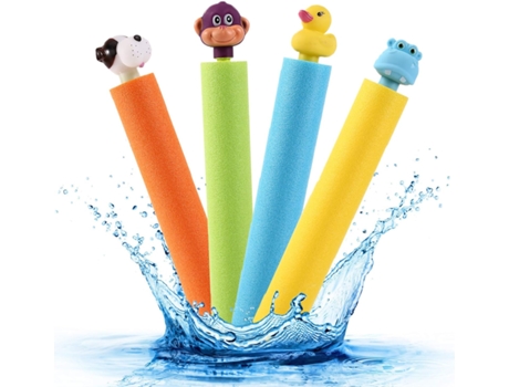 Tirador de agua de espuma, paquete de 4 pistolas de agua para piscina, playa, verano al aire libre, juego de juguetes de pistolas de agua para ni J...