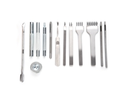 Kit De Herramientas Para Trabajos En Cuero De 42 Piezas Para Coser Y Perforar, Con Instrucciones.