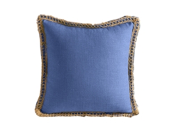 1 Funda De Almohada Rústica De Lino Y Yute, 45 X 45 Cm