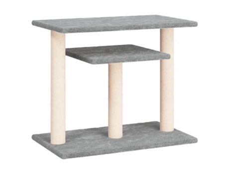 Postes rascadores para gatos con plataformas gris claro 62.5 cm VIDAXL