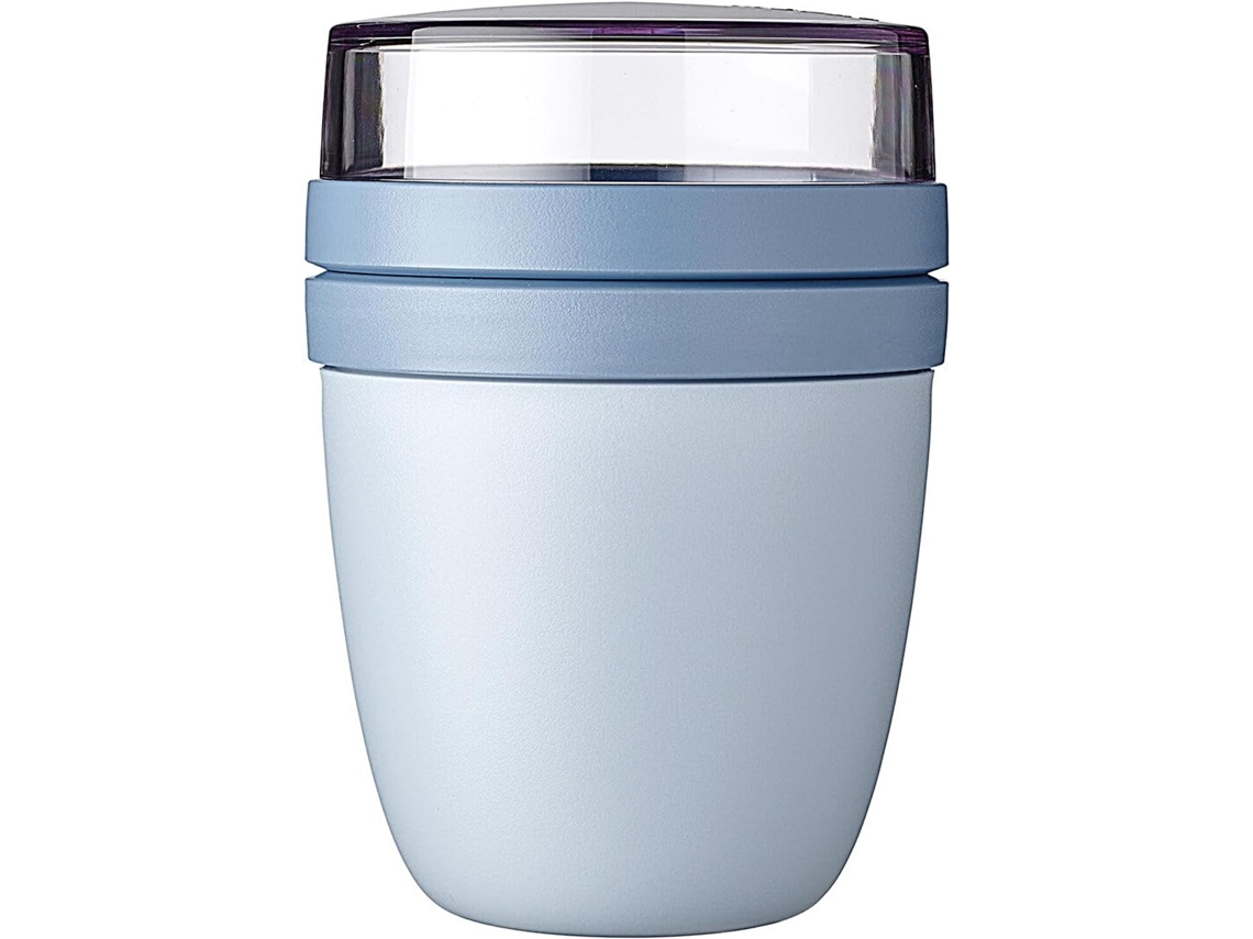 Vaso de yogur pequeño y práctico con compartimentos para yogur y granola. Compatible con Gokoco.