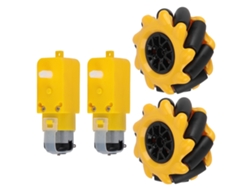 Rueda Mecanum De 48 Mm Para Coche Robot Inteligente, Piezas De Motor Tt, Juguete De Bricolaje