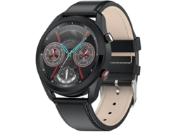 Reloj inteligente Yizhood de 1,28 pulgadas con Bluetooth, llamadas, monitor de ritmo cardíaco, podómetro, calorías, sueño, cronómetro, pantalla (negro)