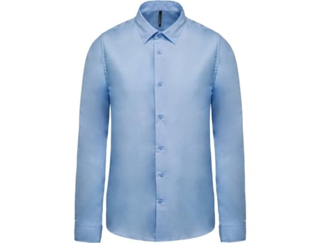Camisa KARIBAN Algodón Hombre (L - Gris)