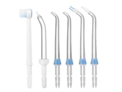 Puntas de repuesto para irrigador bucal Waterpik, puntas de repuesto compatibles con la mayoría de irrigadores bucales Waterpik, punta de ortodoncia y Po