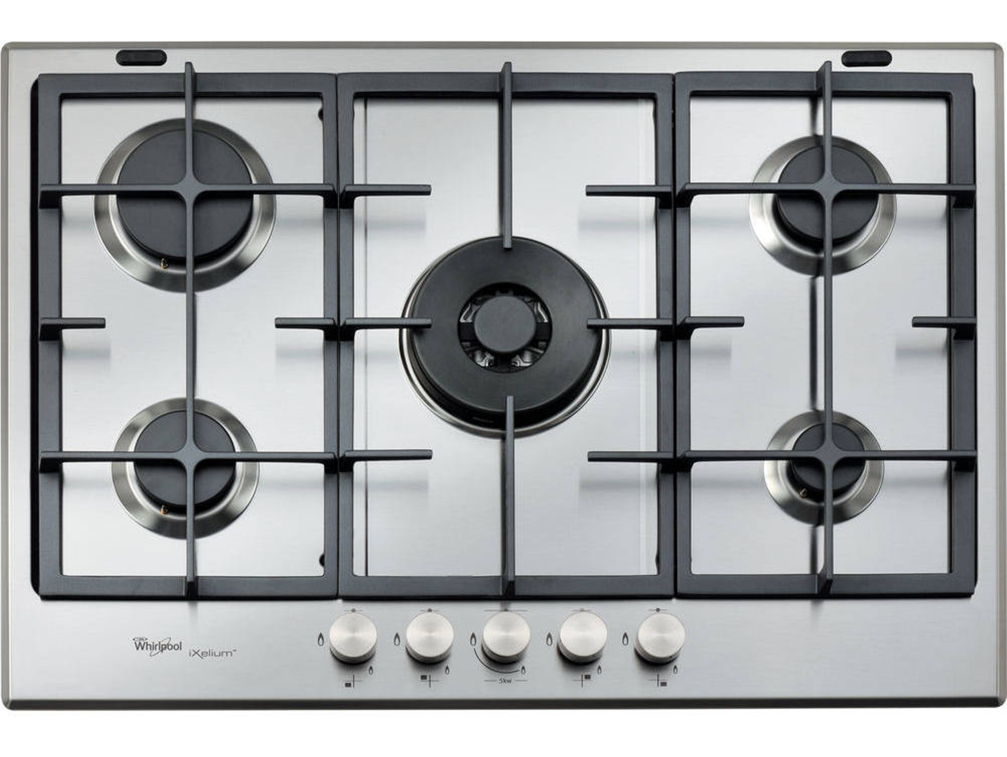 Placa de Gas WHIRLPOOL GMR 7522/IXL (Gas Butano-propano - 73 cm - Inox)