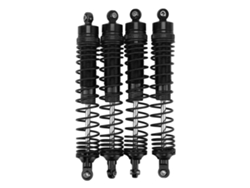 4pcs Amortiguadores Delanteros Y Traseros De Aluminio Para Rc Losi 1/8 Negro Conjunto De Amortiguadores Rc