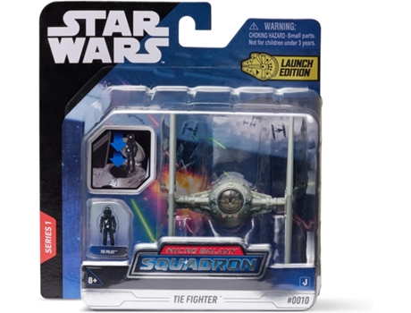 Figura Tie Fighter Star Wars Escuadrón Micro Galaxia 12 Cm JAZWARES