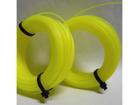Alambre de Corte de Nylon Reforzado Bobina Redonda Ø 4.0Mm X 20 Metros Amarillo TRADE SHOP TRAESIO