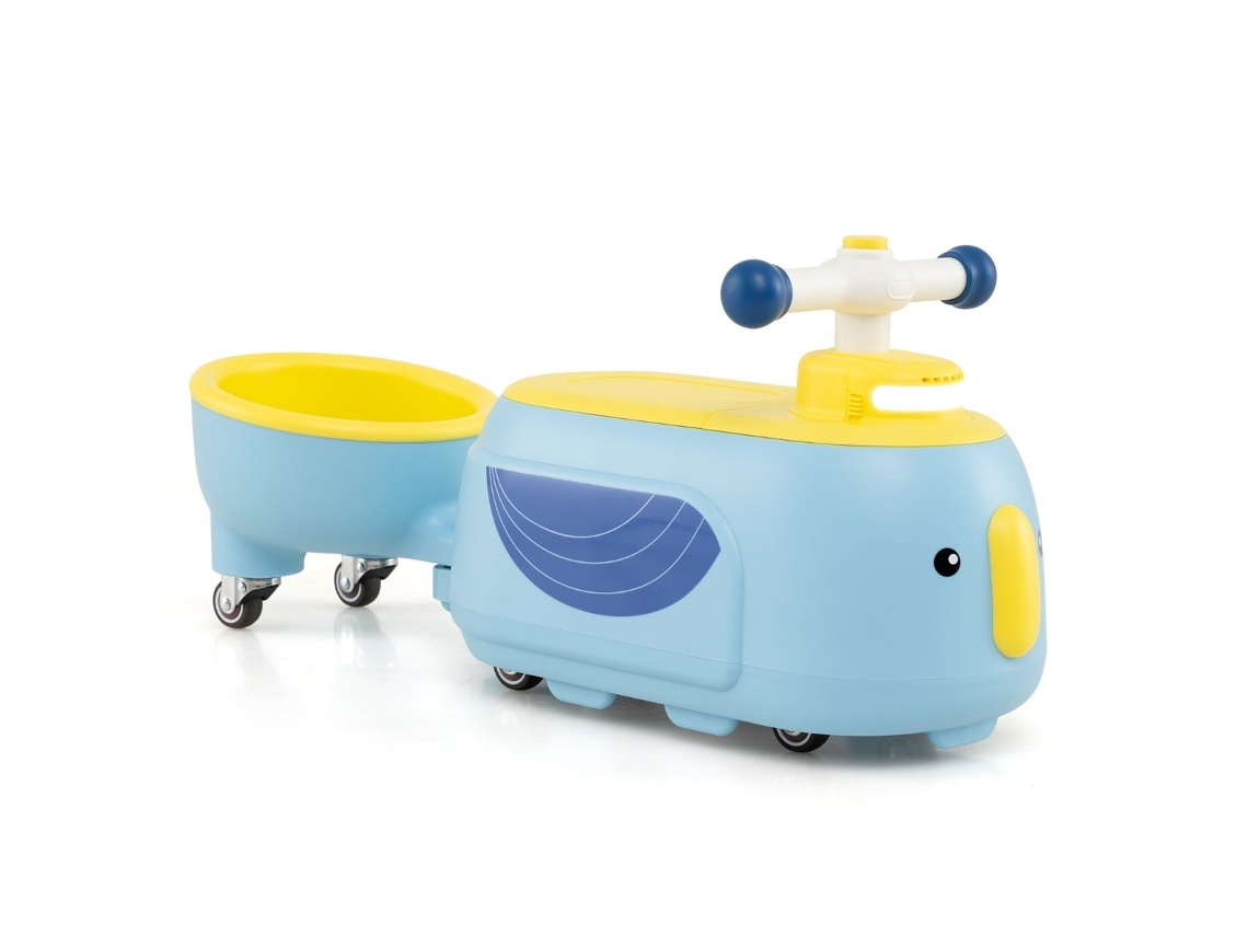 Carrinho Elétrico Infantil com Reboque e Luzes Design Pinguim NORTHIX