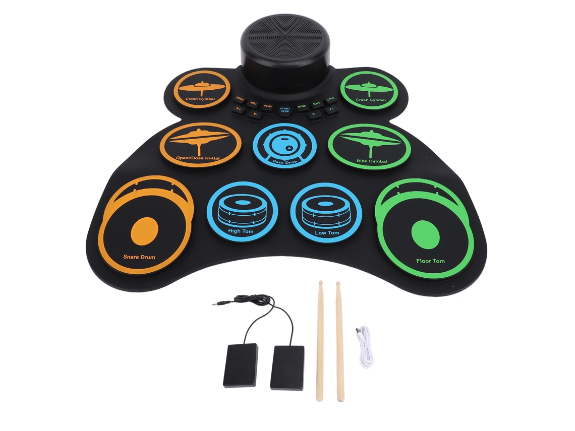 Batería Eléctrica Recargable Plegable Con Altavoz Integrado Y Efectos De Sonido Portátiles.