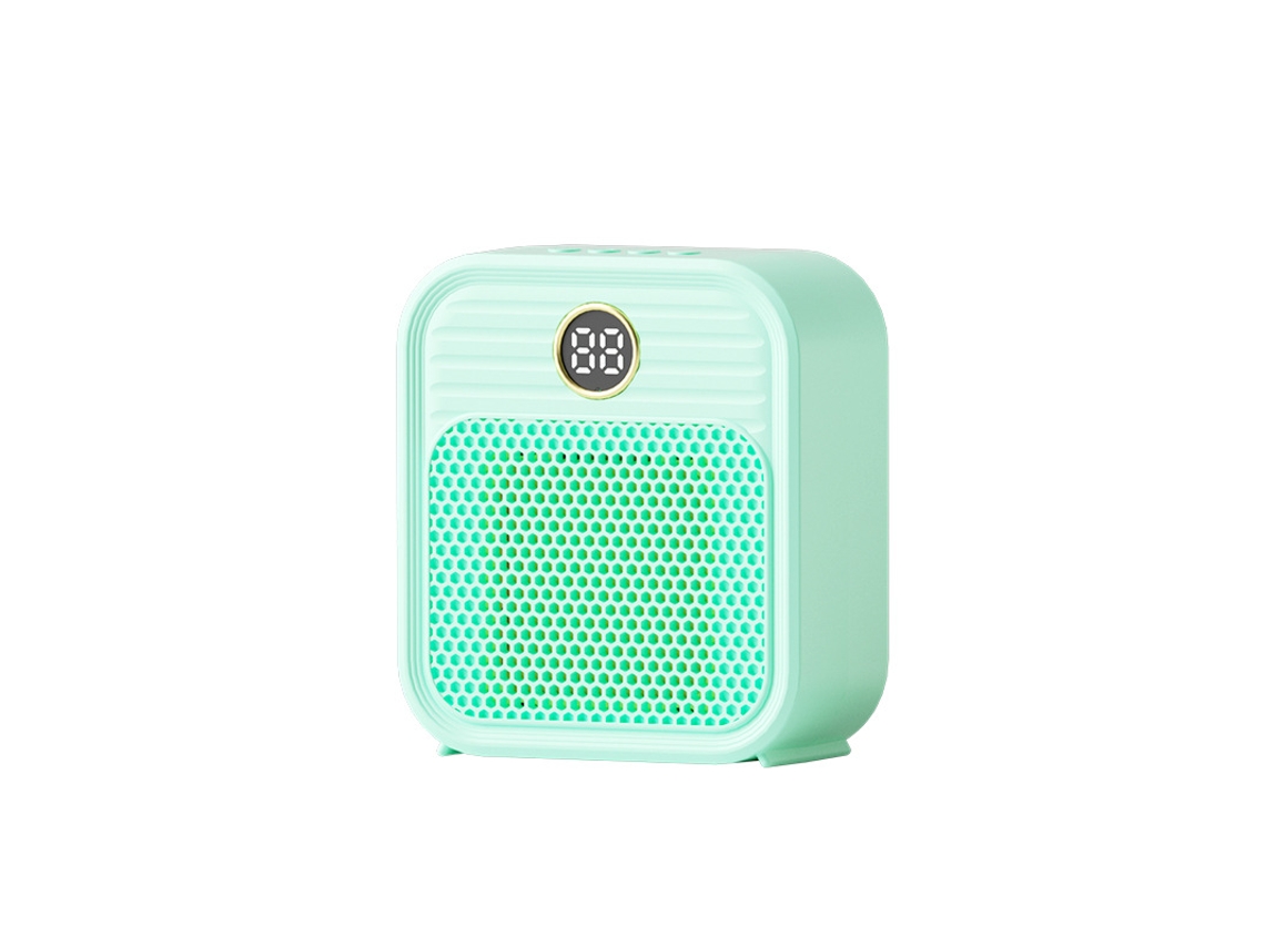Mini calefactor eléctrico de pared de 2000 W con tres niveles de temperatura MDUG (verde claro)