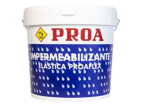 Impermeabilizante elástica térmica para fachadas Blanco 15L Aisla tu casa del calor y el frío PROAFLEX TERMO PROA