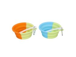 2026-2pcs Cuencos Plegables Para Mascotas Viaje Silicona Portátiles Para Perros Gatos Alimentación Agua Caminar Parking Viaje
