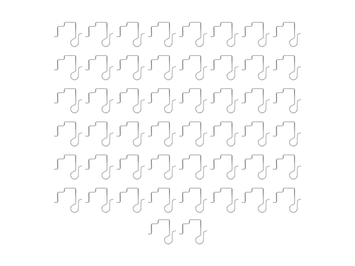 50 Ganchos De Acero Inoxidable Para Luces Navideñas, Montaje Seguro En Interiores Y Exteriores.