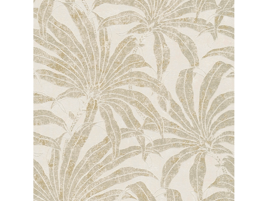 395015 Gu Papel De Pared Con Motivos Naturales Texturizado Y Con Detalles En Metal 5,33 M2 Profhome