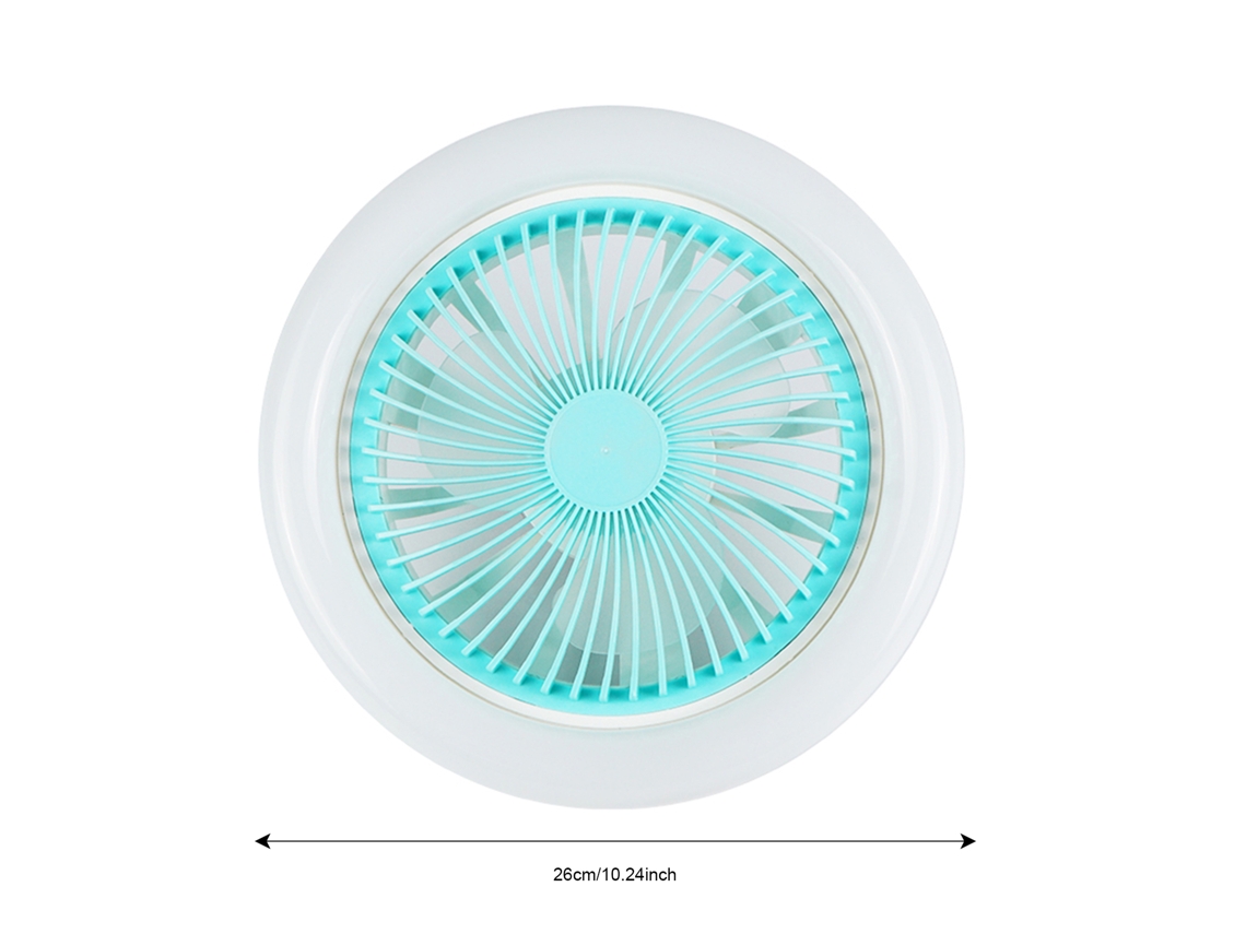 Ventilador de techo con lámpara, casquillo E27, 3 velocidades, para habitación infantil.