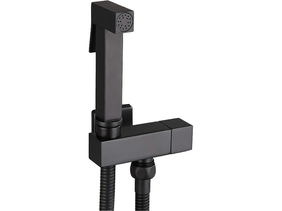 Kit De Rociador De Inodoro, Rociador Bidet Manual De Latón Negro Montado En Pared Completo G1/2