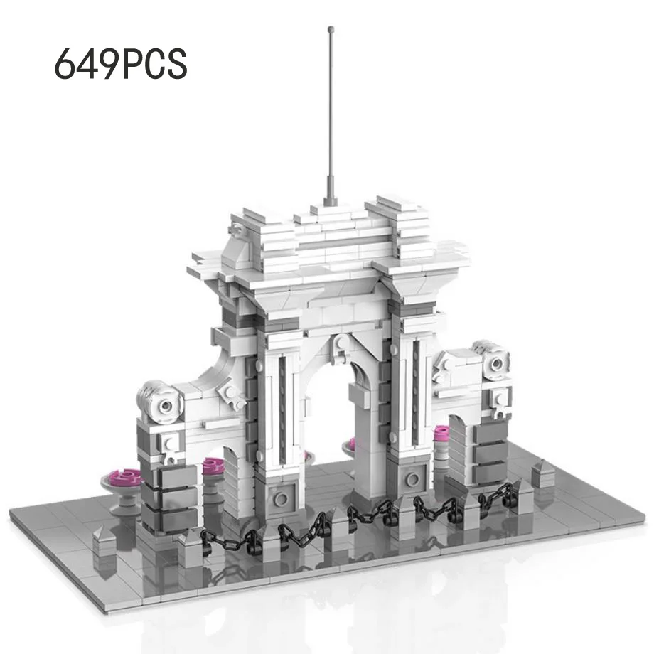 Edificios Famosos Del Mundo Nano Bloques De Construcción China Beijing Tsinghua Campus Mini Bloques De Construcción Juguetes